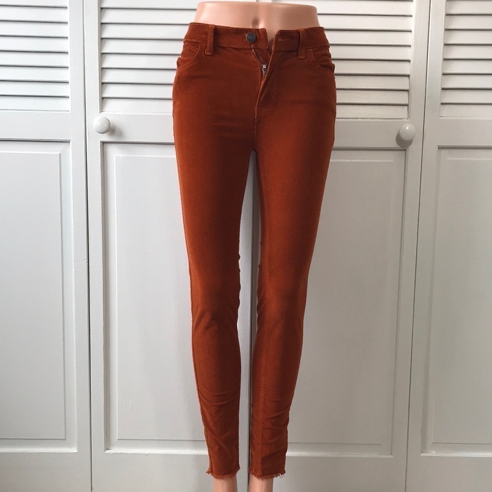 WE THE FREE Rust Corduroy Pants Size 24